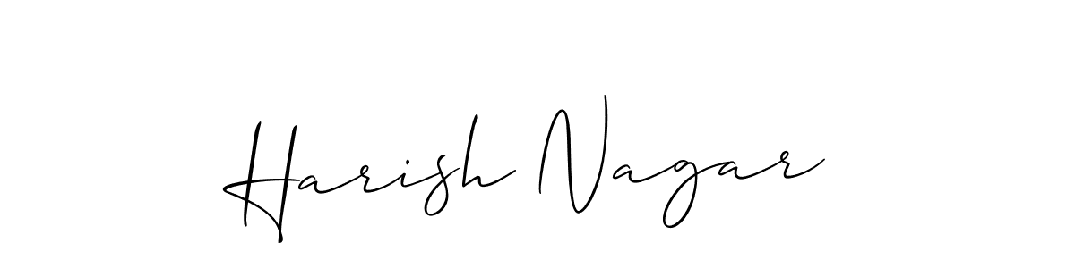 This is the best signature style for the Harish Nagar name. Also you like these signature font (Allison_Script). Mix name signature. Harish Nagar signature style 2 images and pictures png