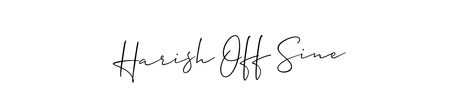 Allison_Script is a professional signature style that is perfect for those who want to add a touch of class to their signature. It is also a great choice for those who want to make their signature more unique. Get Harish Off Sine name to fancy signature for free. Harish Off Sine signature style 2 images and pictures png