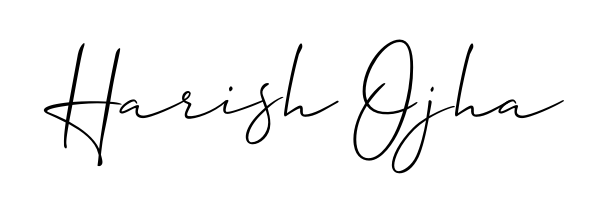 Try this chic Harish Ojha handwritten sign style. Using Allison_Script font elements, it gives your name a sleek, memorable identity. Harish Ojha signature style 2 images and pictures png