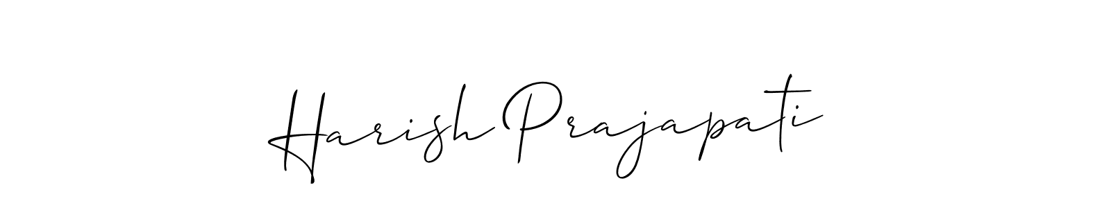 How to make Harish Prajapati signature? Allison_Script is a professional autograph style. Create handwritten signature for Harish Prajapati name. Harish Prajapati signature style 2 images and pictures png