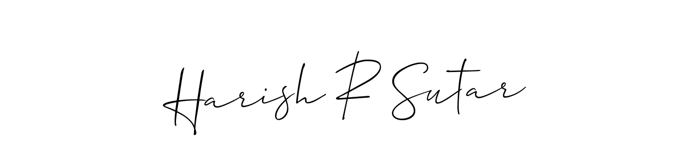 How to make Harish R Sutar signature? Allison_Script is a professional autograph style. Create handwritten signature for Harish R Sutar name. Harish R Sutar signature style 2 images and pictures png