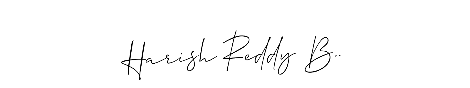 Also we have Harish Reddy B.. name is the best signature style. Create professional handwritten signature collection using Allison_Script autograph style. Harish Reddy B.. signature style 2 images and pictures png