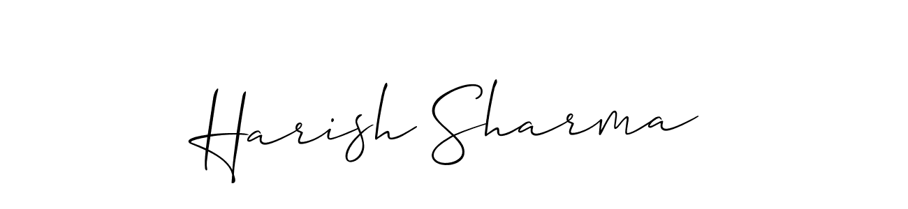 Design your own signature with our free online signature maker. With this signature software, you can create a handwritten (Allison_Script) signature for name Harish Sharma. Harish Sharma signature style 2 images and pictures png