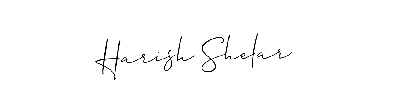 Use a signature maker to create a handwritten signature online. With this signature software, you can design (Allison_Script) your own signature for name Harish Shelar. Harish Shelar signature style 2 images and pictures png