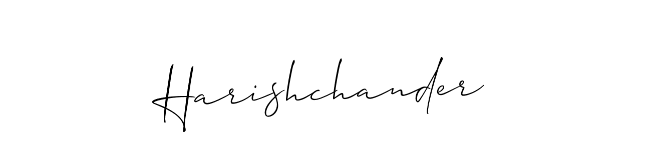 It looks lik you need a new signature style for name Harishchander. Design unique handwritten (Allison_Script) signature with our free signature maker in just a few clicks. Harishchander signature style 2 images and pictures png