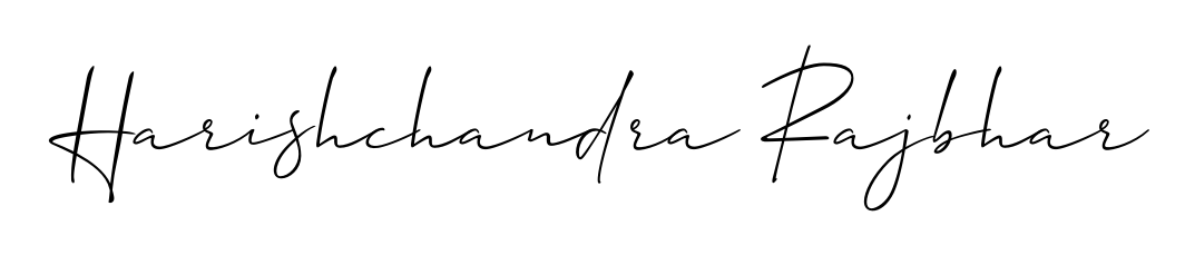 This is the best signature style for the Harishchandra Rajbhar name. Also you like these signature font (Allison_Script). Mix name signature. Harishchandra Rajbhar signature style 2 images and pictures png