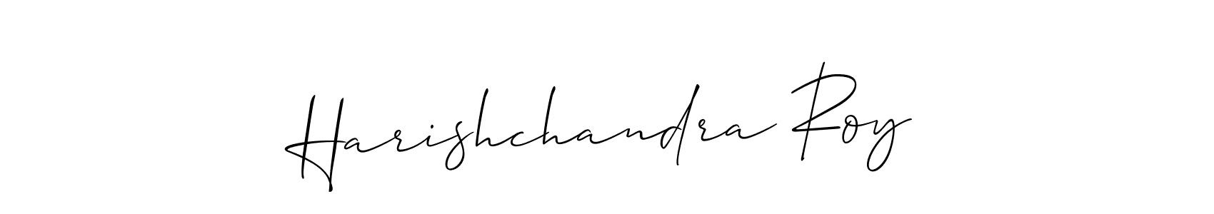 How to make Harishchandra Roy signature? Allison_Script is a professional autograph style. Create handwritten signature for Harishchandra Roy name. Harishchandra Roy signature style 2 images and pictures png