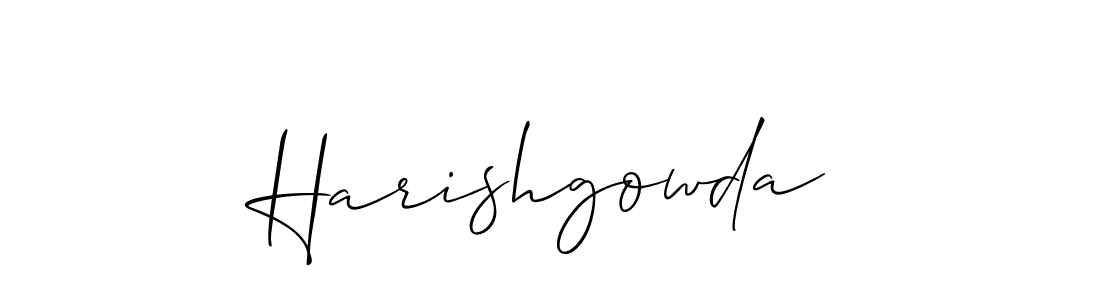 You should practise on your own different ways (Allison_Script) to write your name (Harishgowda) in signature. don't let someone else do it for you. Harishgowda signature style 2 images and pictures png