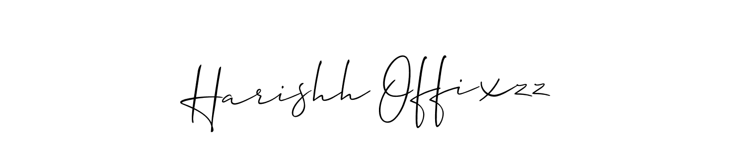 How to make Harishh Offixzz signature? Allison_Script is a professional autograph style. Create handwritten signature for Harishh Offixzz name. Harishh Offixzz signature style 2 images and pictures png