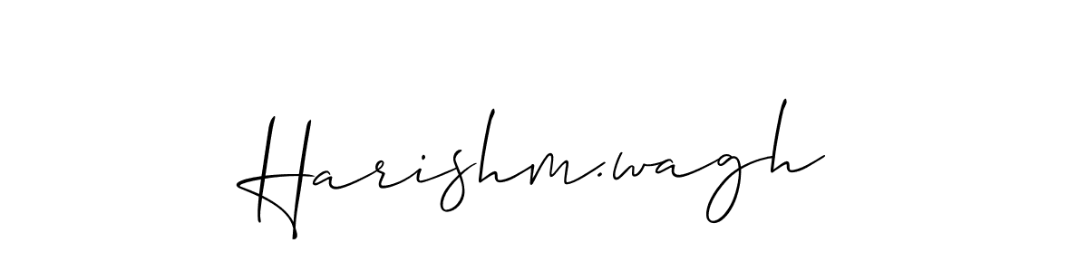 Harishm.wagh stylish signature style. Best Handwritten Sign (Allison_Script) for my name. Handwritten Signature Collection Ideas for my name Harishm.wagh. Harishm.wagh signature style 2 images and pictures png