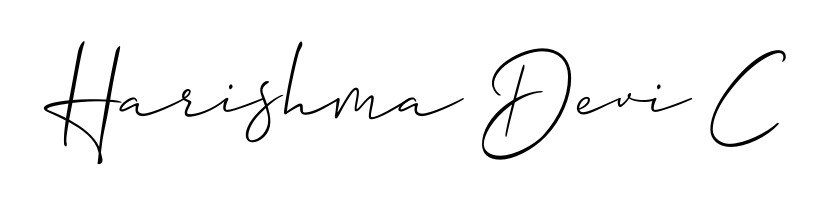 Download transparent PNG signature for name Harishma Devi C styled with Allison_Script font. Ready to paste directly into PDF and Word agreements. Harishma Devi C signature style 2 images and pictures png