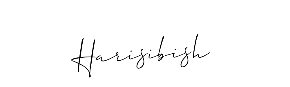 How to Draw Harisibish signature style? Allison_Script is a latest design signature styles for name Harisibish. Harisibish signature style 2 images and pictures png