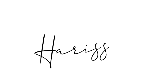 How to Draw Hariss signature style? Allison_Script is a latest design signature styles for name Hariss. Hariss signature style 2 images and pictures png