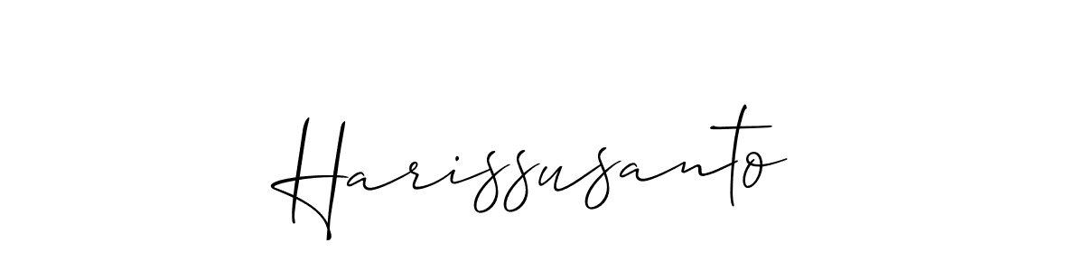 Also You can easily find your signature by using the search form. We will create Harissusanto name handwritten signature images for you free of cost using Allison_Script sign style. Harissusanto signature style 2 images and pictures png