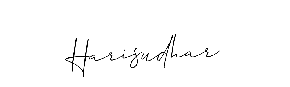 if you are searching for the best signature style for your name Harisudhar. so please give up your signature search. here we have designed multiple signature styles  using Allison_Script. Harisudhar signature style 2 images and pictures png