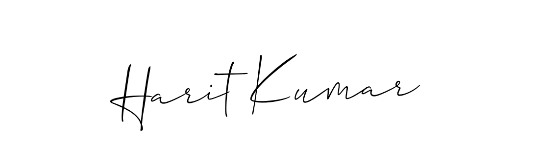Similarly Allison_Script is the best handwritten signature design. Signature creator online .You can use it as an online autograph creator for name Harit Kumar. Harit Kumar signature style 2 images and pictures png
