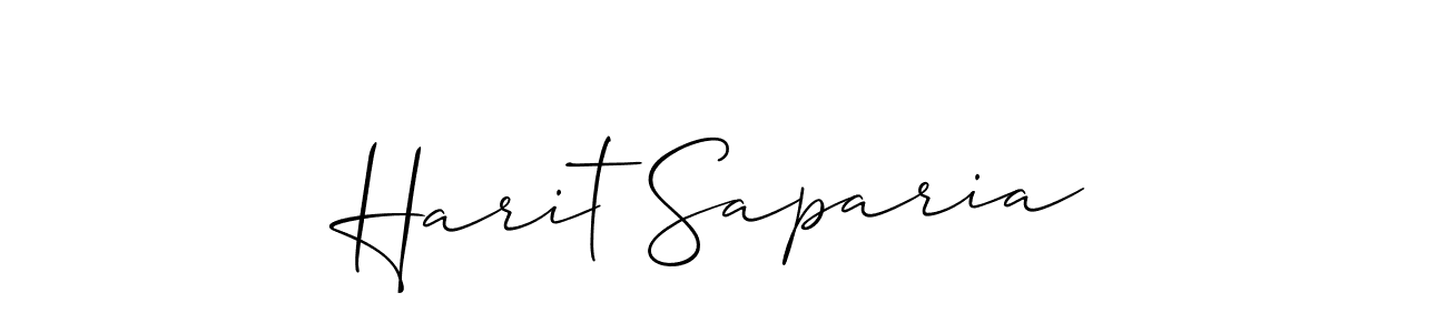 Also You can easily find your signature by using the search form. We will create Harit Saparia name handwritten signature images for you free of cost using Allison_Script sign style. Harit Saparia signature style 2 images and pictures png