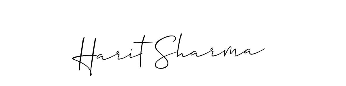 It looks lik you need a new signature style for name Harit Sharma. Design unique handwritten (Allison_Script) signature with our free signature maker in just a few clicks. Harit Sharma signature style 2 images and pictures png