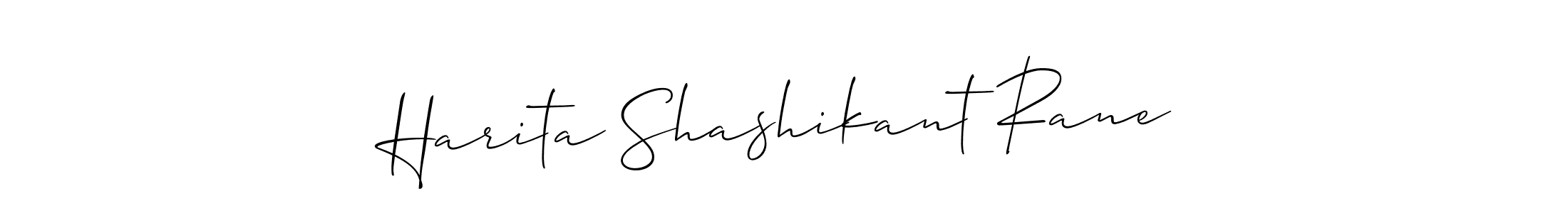 Design your own signature with our free online signature maker. With this signature software, you can create a handwritten (Allison_Script) signature for name Harita Shashikant Rane. Harita Shashikant Rane signature style 2 images and pictures png