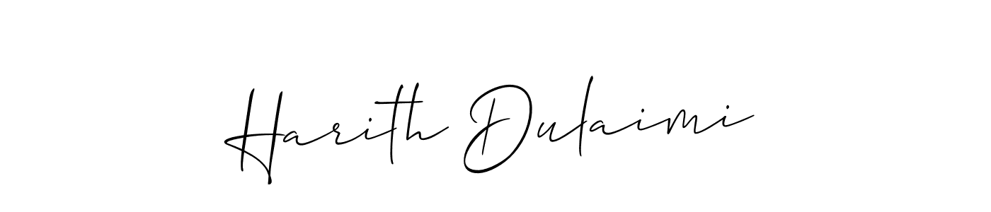 Similarly Allison_Script is the best handwritten signature design. Signature creator online .You can use it as an online autograph creator for name Harith Dulaimi. Harith Dulaimi signature style 2 images and pictures png
