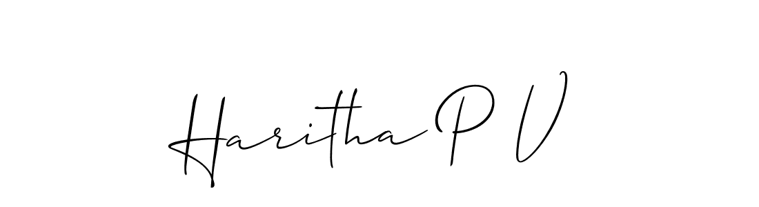 Here are the top 10 professional signature styles for the name Haritha P V. These are the best autograph styles you can use for your name. Haritha P V signature style 2 images and pictures png