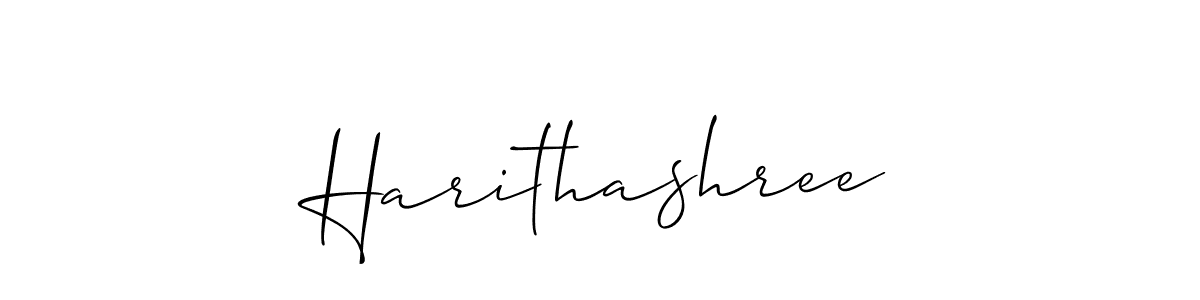 Allison_Script is a professional signature style that is perfect for those who want to add a touch of class to their signature. It is also a great choice for those who want to make their signature more unique. Get Harithashree name to fancy signature for free. Harithashree signature style 2 images and pictures png