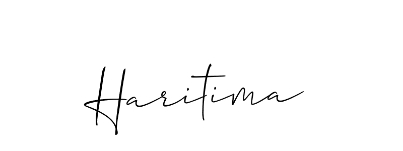 Also You can easily find your signature by using the search form. We will create Haritima name handwritten signature images for you free of cost using Allison_Script sign style. Haritima signature style 2 images and pictures png