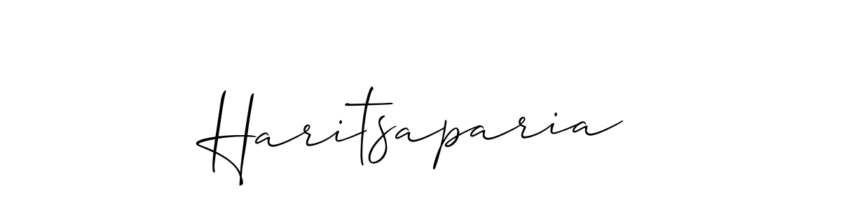 Also You can easily find your signature by using the search form. We will create Haritsaparia name handwritten signature images for you free of cost using Allison_Script sign style. Haritsaparia signature style 2 images and pictures png