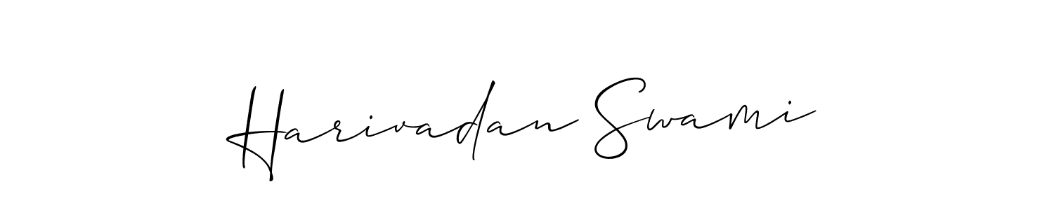 if you are searching for the best signature style for your name Harivadan Swami. so please give up your signature search. here we have designed multiple signature styles  using Allison_Script. Harivadan Swami signature style 2 images and pictures png