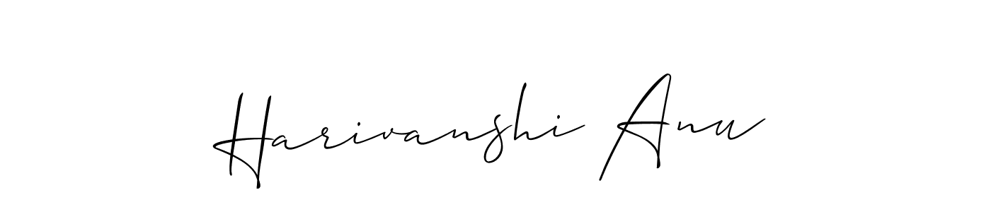 Here are the top 10 professional signature styles for the name Harivanshi Anu. These are the best autograph styles you can use for your name. Harivanshi Anu signature style 2 images and pictures png