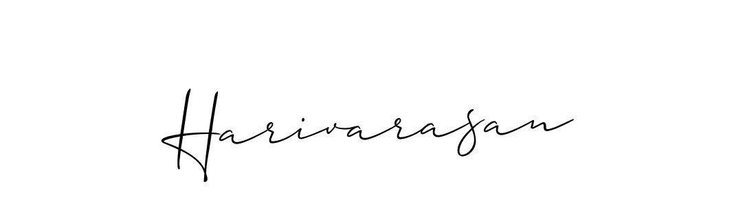 How to make Harivarasan name signature. Use Allison_Script style for creating short signs online. This is the latest handwritten sign. Harivarasan signature style 2 images and pictures png