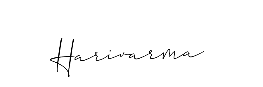You should practise on your own different ways (Allison_Script) to write your name (Harivarma) in signature. don't let someone else do it for you. Harivarma signature style 2 images and pictures png