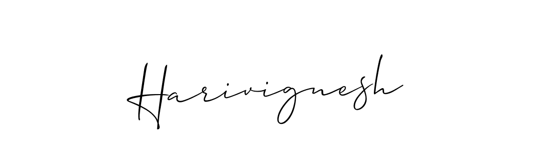 How to Draw Harivignesh signature style? Allison_Script is a latest design signature styles for name Harivignesh. Harivignesh signature style 2 images and pictures png