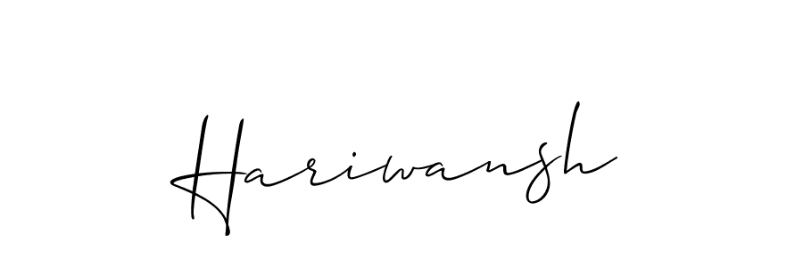 Make a short Hariwansh signature style. Manage your documents anywhere anytime using Allison_Script. Create and add eSignatures, submit forms, share and send files easily. Hariwansh signature style 2 images and pictures png
