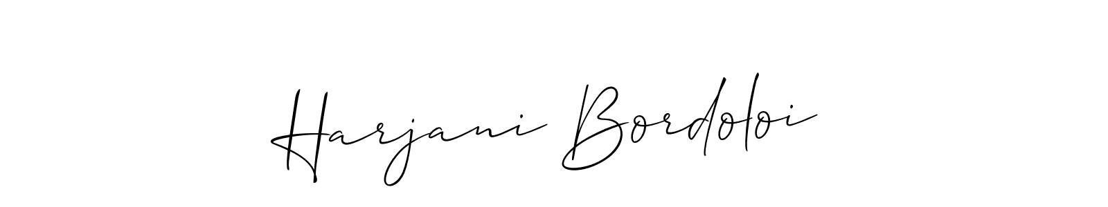 Make a beautiful signature design for name Harjani Bordoloi. Use this online signature maker to create a handwritten signature for free. Harjani Bordoloi signature style 2 images and pictures png