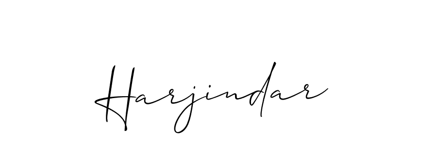 Make a beautiful signature design for name Harjindar. With this signature (Allison_Script) style, you can create a handwritten signature for free. Harjindar signature style 2 images and pictures png