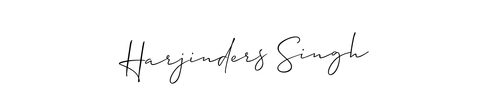 How to make Harjinders Singh name signature. Use Allison_Script style for creating short signs online. This is the latest handwritten sign. Harjinders Singh signature style 2 images and pictures png