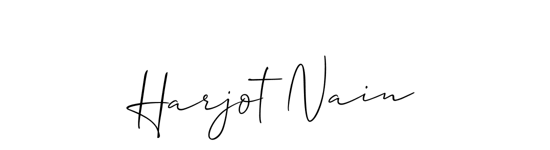 Make a short Harjot Nain signature style. Manage your documents anywhere anytime using Allison_Script. Create and add eSignatures, submit forms, share and send files easily. Harjot Nain signature style 2 images and pictures png