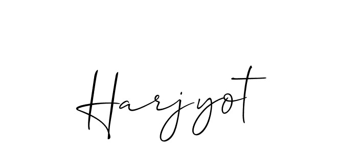 Also we have Harjyot name is the best signature style. Create professional handwritten signature collection using Allison_Script autograph style. Harjyot signature style 2 images and pictures png