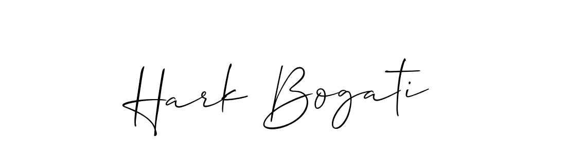 How to make Hark Bogati signature? Allison_Script is a professional autograph style. Create handwritten signature for Hark Bogati name. Hark Bogati signature style 2 images and pictures png