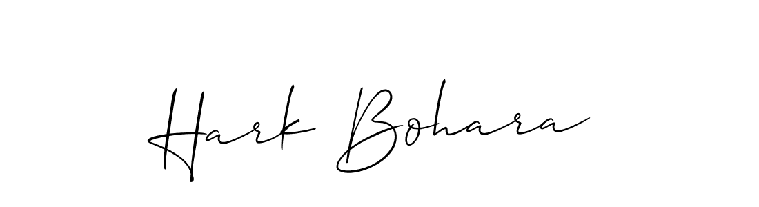 It looks lik you need a new signature style for name Hark Bohara. Design unique handwritten (Allison_Script) signature with our free signature maker in just a few clicks. Hark Bohara signature style 2 images and pictures png