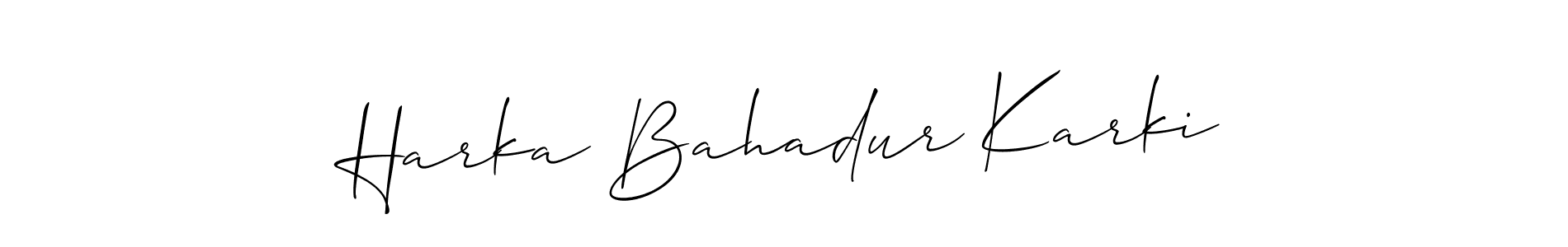 See photos of Harka Bahadur Karki official signature by Spectra . Check more albums & portfolios. Read reviews & check more about Allison_Script font. Harka Bahadur Karki signature style 2 images and pictures png