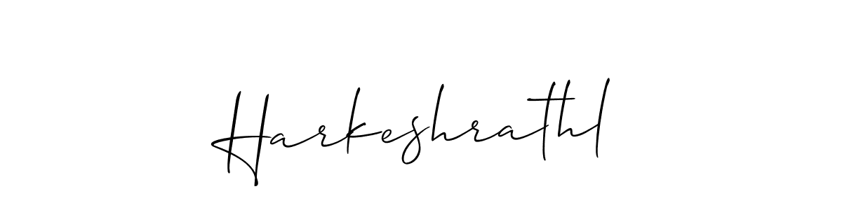 You should practise on your own different ways (Allison_Script) to write your name (Harkeshrathl) in signature. don't let someone else do it for you. Harkeshrathl signature style 2 images and pictures png