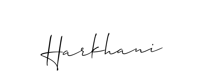You can use this online signature creator to create a handwritten signature for the name Harkhani. This is the best online autograph maker. Harkhani signature style 2 images and pictures png