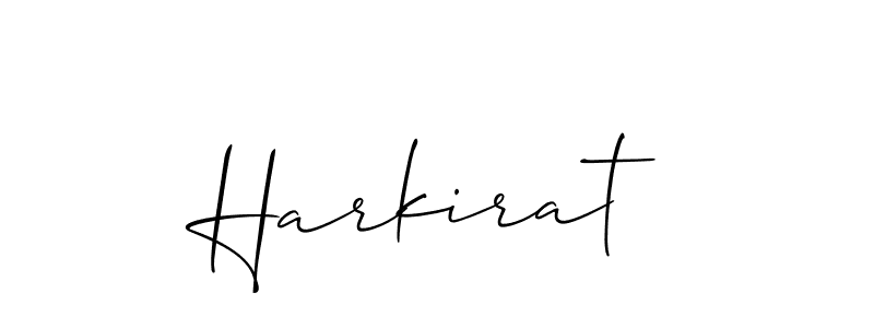 How to make Harkirat signature? Allison_Script is a professional autograph style. Create handwritten signature for Harkirat name. Harkirat signature style 2 images and pictures png