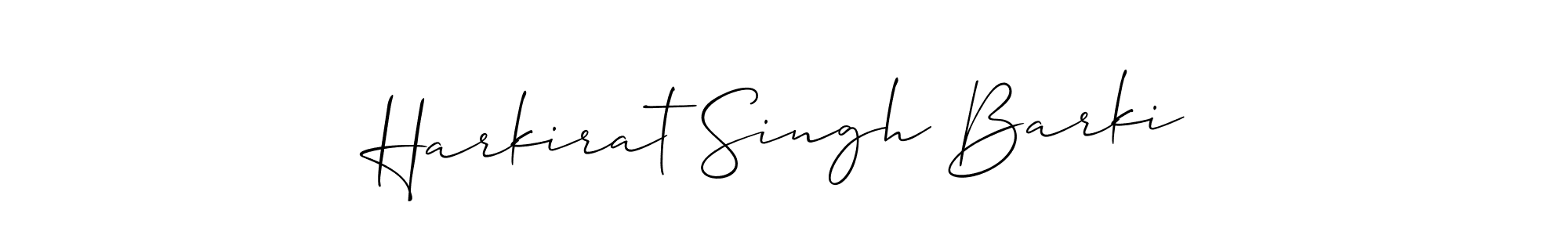 How to make Harkirat Singh Barki name signature. Use Allison_Script style for creating short signs online. This is the latest handwritten sign. Harkirat Singh Barki signature style 2 images and pictures png