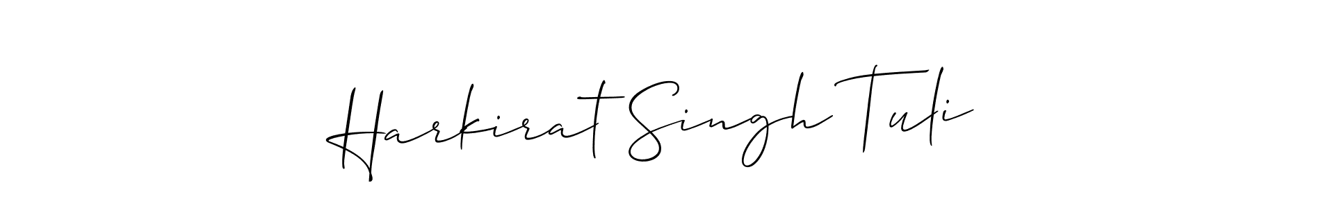 Also You can easily find your signature by using the search form. We will create Harkirat Singh Tuli name handwritten signature images for you free of cost using Allison_Script sign style. Harkirat Singh Tuli signature style 2 images and pictures png