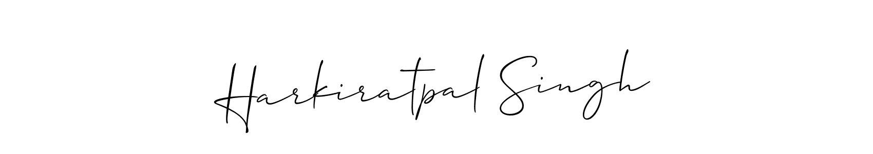 Also we have Harkiratpal Singh name is the best signature style. Create professional handwritten signature collection using Allison_Script autograph style. Harkiratpal Singh signature style 2 images and pictures png