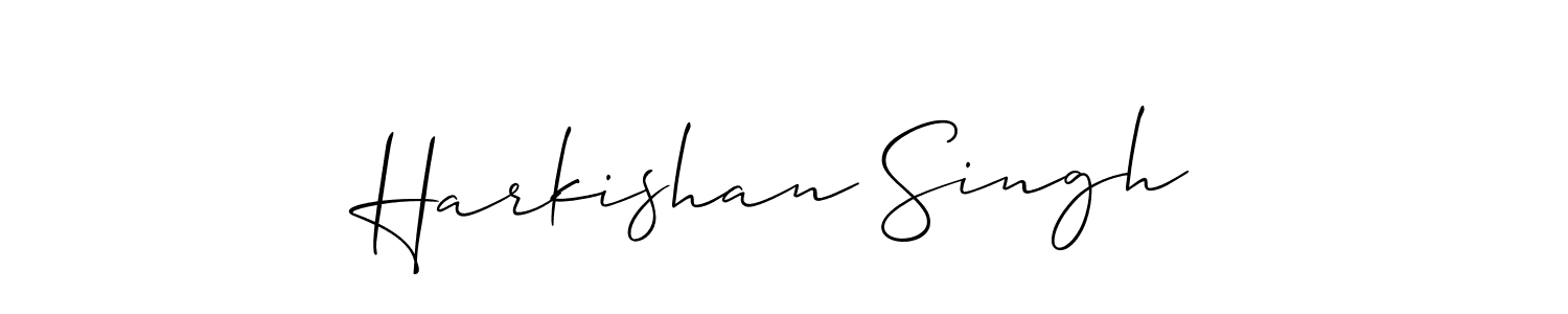 Also we have Harkishan Singh name is the best signature style. Create professional handwritten signature collection using Allison_Script autograph style. Harkishan Singh signature style 2 images and pictures png