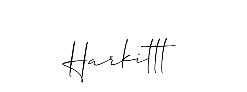 Design your own signature with our free online signature maker. With this signature software, you can create a handwritten (Allison_Script) signature for name Harkittt. Harkittt signature style 2 images and pictures png